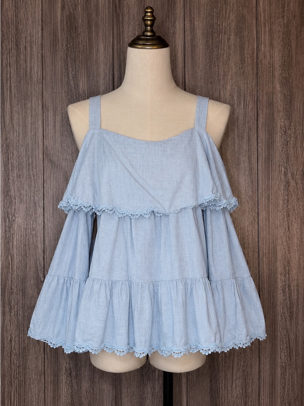 White birch Blue tank top
